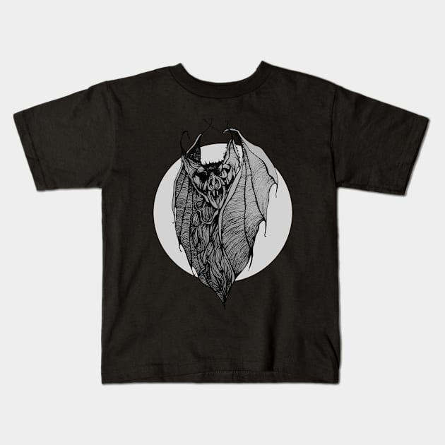 ― moon bat Kids T-Shirt by stcrbcn